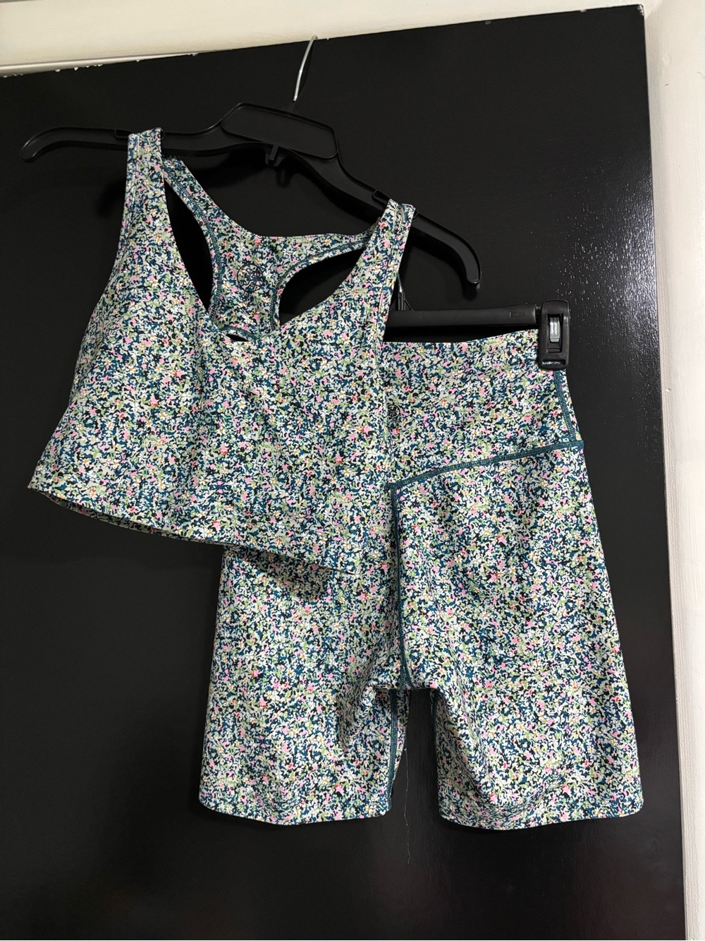 Women's Floral Print Athletic Set